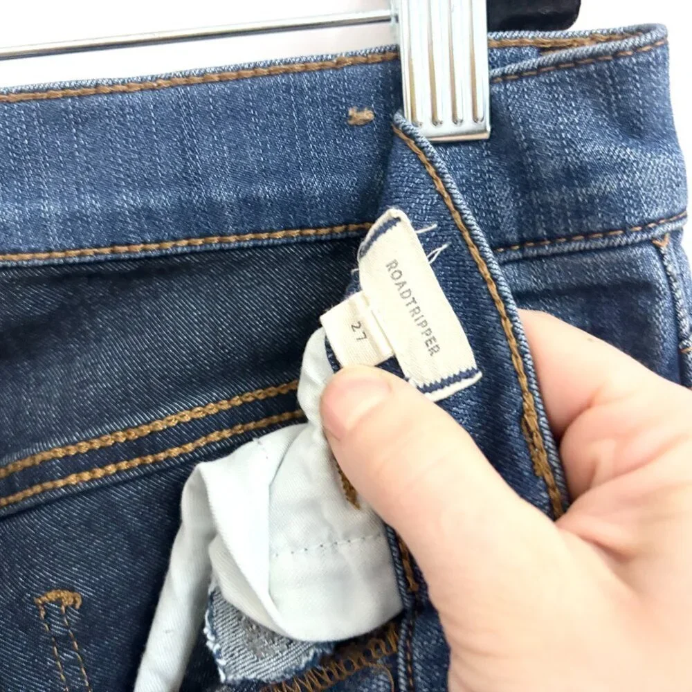 High Rise Madewell Medium Blue Denim Skinny Roadtripper Jeans - sz 27 - Picture 13 of 13